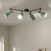 Arbejdsrum/Kontor|Gang ^ Lindby loftspot Ovelia, grøn, 80 cm, 4 lyskilder, E27