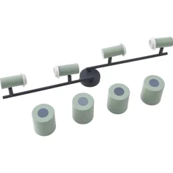 Arbejdsrum/Kontor|Gang ^ Lindby loftspot Ovelia, grøn, 80 cm, 4 lyskilder, E27