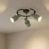 Lindby Arbejdsrum/Kontor|Gang > loftspot Ovelia, grøn/sort, 3 lyskilder, E27