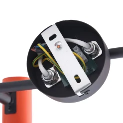 Arbejdsrum/Kontor|Loftlamper ^ Lindby loftspot Ovelia, orange/sort, 4 lyskilder, E27