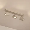 Gang|Loftlamper ^ Lindby loftspots Kardis, beige, 3 lyskilder, metal, GU10