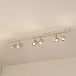 Lindby Gang|Loftlamper > loftspots Kardis, beige, 6 lyskilder, metal, GU10