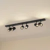 Lindby Loftlamper|Spotlights > loftspots Kardis, mørkegrå, 6 lyskilder, metal, GU10