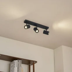 Lindby Loftlamper|Spotlights > loftspots Kardis, mørkegrå, 3 lyskilder, metal, GU10