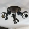 Lindby Loftlamper|Loftlamper > loftspot Tilen, 3 lyskilder, sort, metal, Ø 54cm
