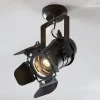 Lindby Gang|Loftlamper > loftspot Tilen, 1 lyskilde, sort, metal, 38 cm