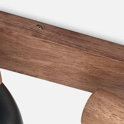 Lindby Loftlamper|Loftlamper > loftspot Tonja, 3 lyskilder, 55 cm, træ, stål