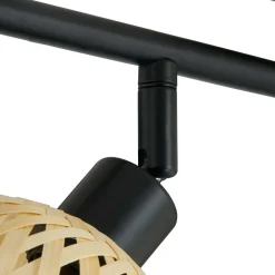Lindby Spotlights > loftspot Youstin, 70,5 cm lang, bambus 4-lys, E14
