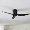 Lindby Loftventilatorer > loftventilator Aulo, sort, DC, støjsvag, Ø 123 cm
