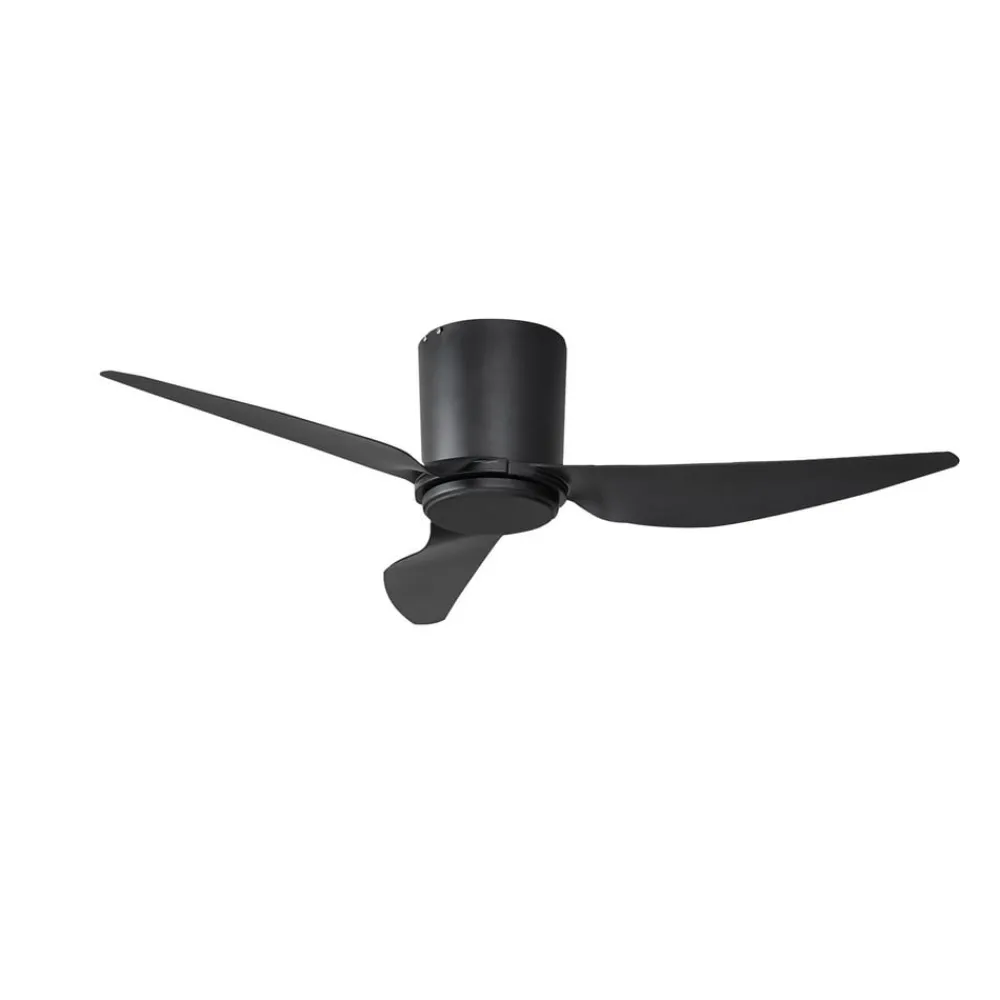 Lindby Loftventilatorer > loftventilator Aulo, sort, DC, støjsvag, Ø 123 cm