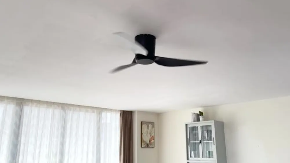 Lindby Loftventilatorer > loftventilator Aulo, sort, DC, støjsvag, Ø 123 cm