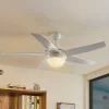 Lindby Loftventilatorer > loftventilator med lys Auraya, støjsvag, hvid, 130cm
