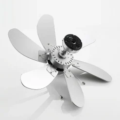 Lindby Loftventilatorer > loftventilator med lys Minja, sølv, støjsvag, 78 cm