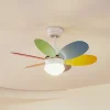 Loftventilatorer ^ Lindby loftventilator med lys Litur, støjsvag, Ø 77 cm, E27