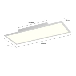 Lindby Gang|Loftlamper > Luay LED-panel, 80 x 30 cm, hvid, 3000-6000K