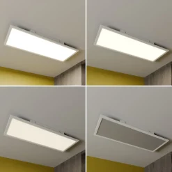 Lindby Gang|Loftlamper > Luay LED-panel, 80 x 30 cm, hvid, 3000-6000K