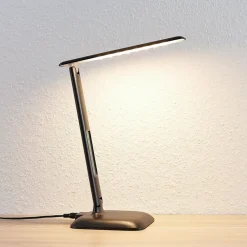 Lindby Arbejdsrum/Kontor|Bordlamper > Ludmilla LED-bordlampe, display, sort