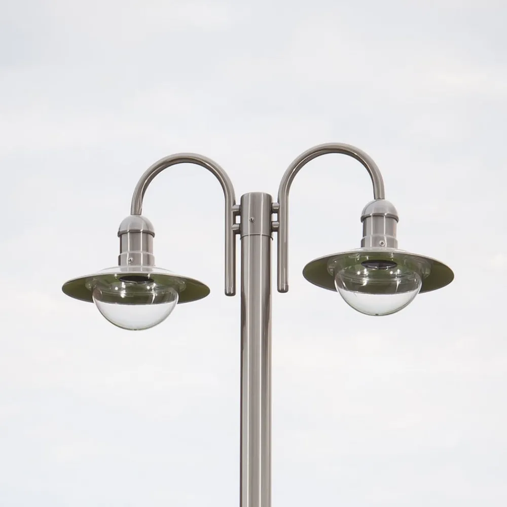 Lindby Lygtepæle > lygtepæl Damion, 200 cm, 2 lyskilder, E27, IP44