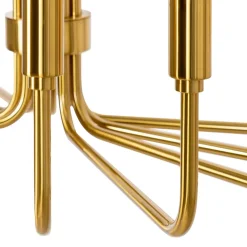 Lindby Gang|Pendellamper > lysekrone Elanova, messing, 10 lyskilder, Ø 80 cm, E14