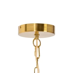 Lindby Gang|Pendellamper > lysekrone Elanova, messing, 10 lyskilder, Ø 80 cm, E14