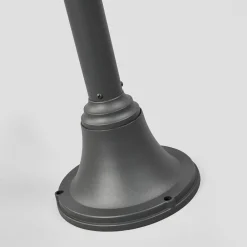 Lindby Lygtepæle > Madea udendørslampe, grå, 2 lyskilder, 212 cm, E27, IP44