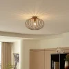 Lindby Gang|Loftlamper > Maivi loftslampe, beige, 40 cm, jern, bur