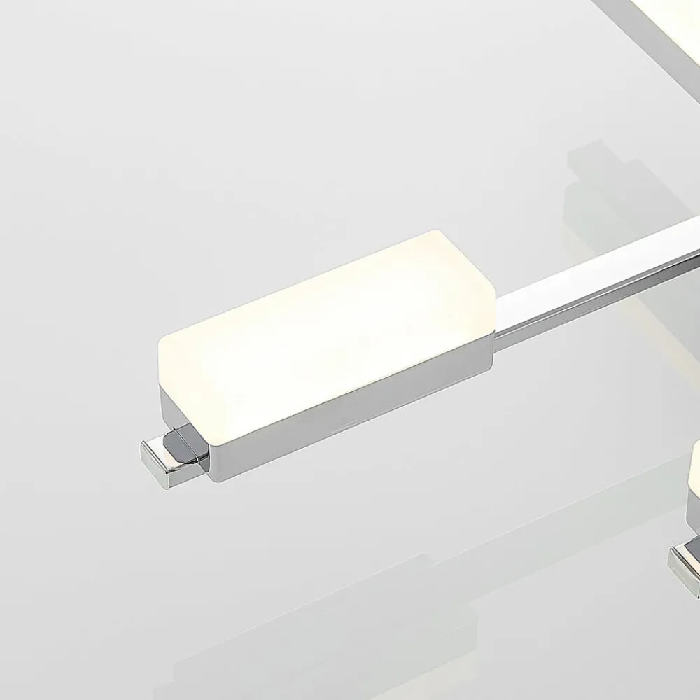 Loftlamper ^ Lindby Mally LED-loftlampe i krom, 8 lyskilder