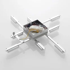 Loftlamper ^ Lindby Mally LED-loftlampe i krom, 8 lyskilder