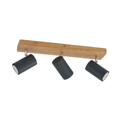Lindby Loftlamper|Loftlamper > Maniva loftspot, 44 cm, 3 lyskilder, sort, GU10