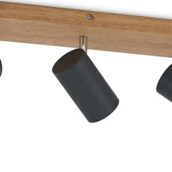 Lindby Loftlamper|Loftlamper > Maniva loftspot, 44 cm, 3 lyskilder, sort, GU10