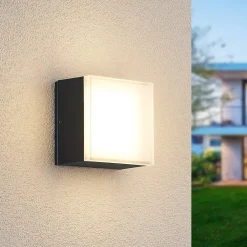 Lindby Udendørs Loftlamper|Væglamper > Mathea udendørs LED-loftlampe, cylinder