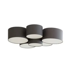 Loftlamper|Pendellamper ^ Lindby Maureka loftlampe, 94 cm, 6 lyskilder, tekstil