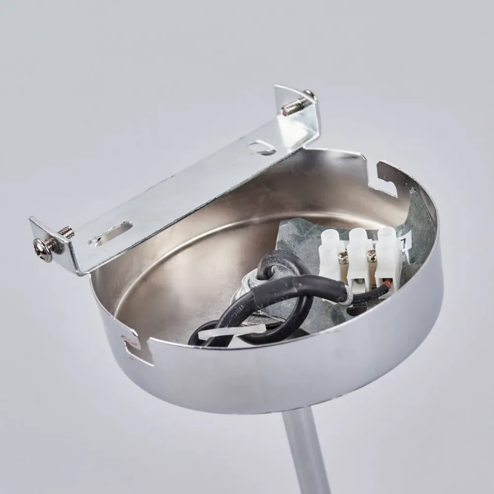 Lindby Gang|Loftlamper > Melia loftlampe, sort/brun, tekstil, Ø 56cm