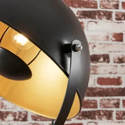 Lindby Gang|Pendellamper > Meline gulvlampe, sort/guld, metal, trefod