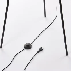 Lindby Gang|Pendellamper > Meline gulvlampe, sort/guld, metal, trefod