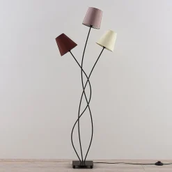 Lindby Gang|Pendellamper > Melis gulvlampe, 130 cm, 3 lyskilder, tekstil