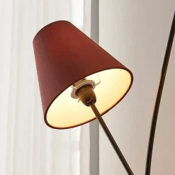 Lindby Gang|Pendellamper > Melis gulvlampe, 130 cm, 3 lyskilder, tekstil