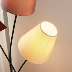 Lindby Gang|Pendellamper > Melis gulvlampe, 130 cm, 3 lyskilder, tekstil