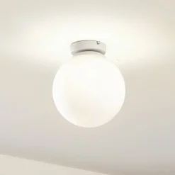 Lindby Loftlamper|Loftlamper > Meriala loftlampe hvid, glas Ø 25 cm