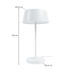 Lindby Arbejdsrum/Kontor|Bordlamper > Milica LED-bordlampe, hvid, dæmpbar