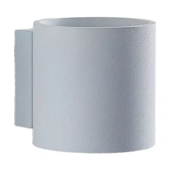 Lindby Væglamper > Mirza væglampe af aluminium, rund, hvid