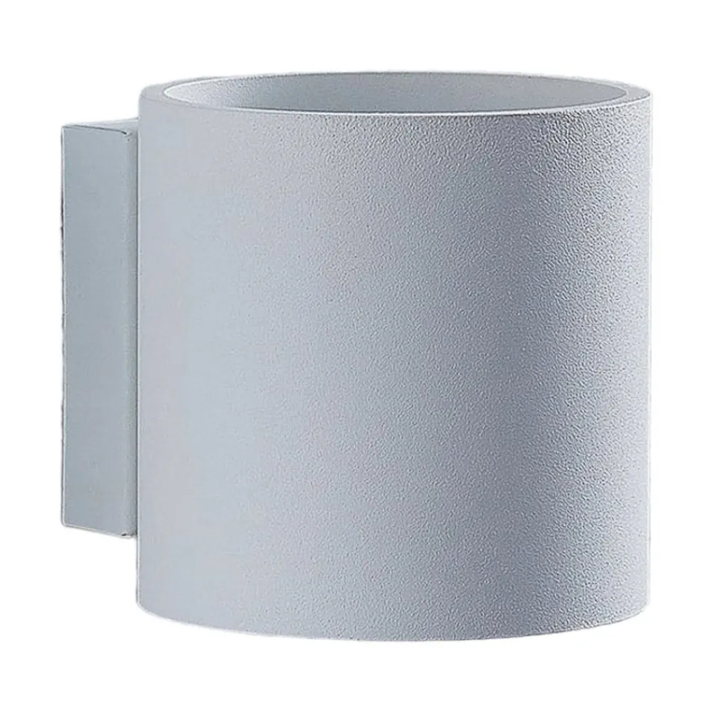 Lindby Væglamper > Mirza væglampe af aluminium, rund, hvid