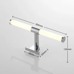 Lindby Væg- Og Spejllamper|Væglamper > Naili LED-spejllampe, krom