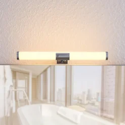 Lindby Væg- Og Spejllamper|Væglamper > Naili LED-spejllampe, krom