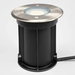 Lindby Terrassebelysning|Nedgravet Udebelysning > Nedgravningslampe Insa, Ø11cm, stål, GU10, IP67