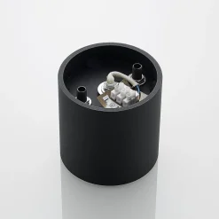 Loftlamper|Loftlamper ^ Lindby Parvin aluminium downlight, rund, sort