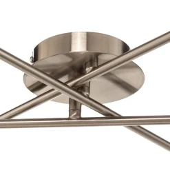 Lindby Loftlamper > Pellinora loftlampe, nikkelfarve/hvid