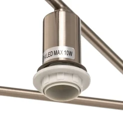 Lindby Loftlamper > Pellinora loftlampe, nikkelfarve/hvid