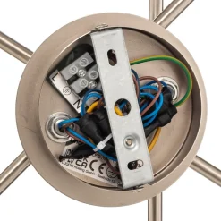 Lindby Loftlamper > Pellinora loftlampe, nikkelfarve/hvid