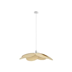 Lindby Pendellamper|Pendellamper > pendel Astraia, natur/hvid, rattan, Ø 80 cm